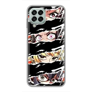 Силиконовые чехлы с глазами Anime для Самсунг Галакси М33 5джи (Глаза на чорном)