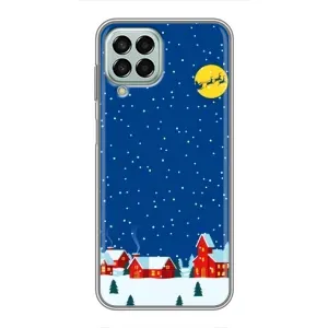 Силиконовый бампер на рождество для Samsung Galaxy M33 (5G) (M336B) (Город в снегу)