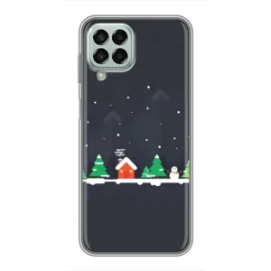 Силиконовый бампер на рождество для Samsung Galaxy M33 (5G) (M336B) (Город зимний)