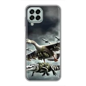 Чехол с мемами тралалело тралала для Samsung Galaxy M33 (5G) (M336B) (Гусини и крокодило)