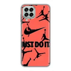 Силиконовый Чехол Nike Air Jordan на Самсунг Галакси М33 5джи (Just Do It)