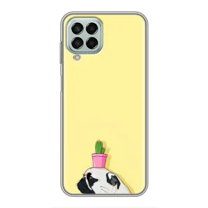Бампер для Samsung Galaxy M33 (5G) (M336B) с картинкой "Песики" (Кактус на голове)