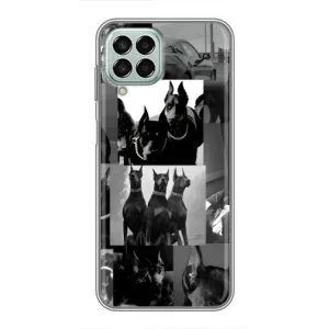 Чехол ДОБЕРМАН для Samsung Galaxy M33 (5G) (M336B) (Коллаж Доберман)