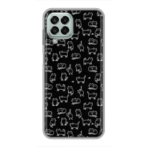 Чехол на тематику: Коты для Samsung Galaxy M33 (5G) (M336B) (Котики на черном)