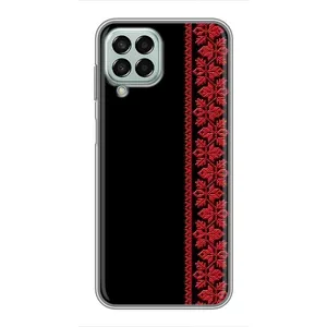 Силиконовый Чехол на Samsung Galaxy M33 (5G) (M336B) (Красная Вышиванка)