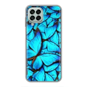 Силиконовый бампер с картинкой животных для Samsung Galaxy M33 (5G) (M336B) (Крылья бабочек)
