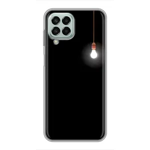 Чехол с картинками на черном фоне для Samsung Galaxy M33 (5G) (M336B) (Лампочка)
