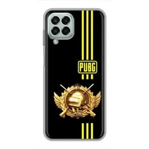Чехол (TPU) с картинкой "Лого Пабг" на Самсунг Галакси М33 5джи (Лого PUPG)