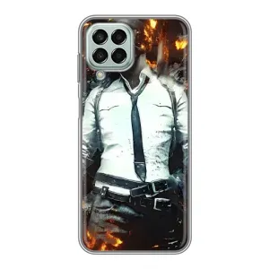 Силиконовый чехол с картинкой "Герой Pubg" на Samsung Galaxy M33 (5G) (M336B) (Man Пубг)