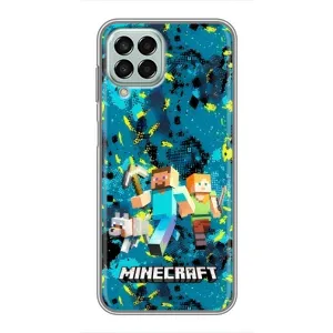 Чехлы для Samsung Galaxy M33 (5G) (M336B) (Персонажи Майн Крафт) (Майнкрафт)