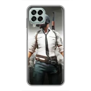 Силиконовый чехол с картинкой "Герой Pubg" на Samsung Galaxy M33 (5G) (M336B) (Пабг)