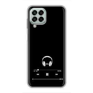 Чехол с картинками на черном фоне для Samsung Galaxy M33 (5G) (M336B) (Плеер)