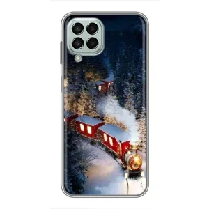 Силиконовый бампер на рождество для Samsung Galaxy M33 (5G) (M336B) (Поезд)