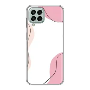 Чехол цветочный дизайн для Samsung Galaxy M33 (5G) (M336B) (Розовый фон)