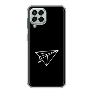Чехол с картинками на черном фоне для Samsung Galaxy M33 (5G) (M336B) (Самолетик)
