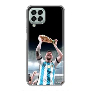 Чехлы Лео Месси Аргентина для Samsung Galaxy M33 (5G) (M336B) (Счастливый Месси)