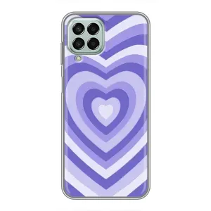 Чехлы с тематикой "Маленькие Сердечки" на Samsung Galaxy M33 (5G) (M336B) (Сердце фиолет)