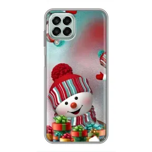 Чехлы на Новый Год Samsung Galaxy M33 (5G) (M336B) (Снеговик в шапке)