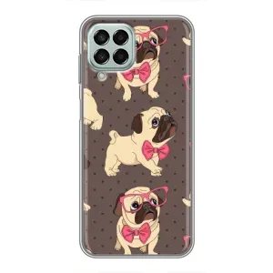 Чехол (ТПУ) Милые собачки для Samsung Galaxy M33 (5G) (M336B) (Собачки Мопсики)