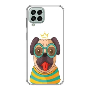 Бампер для Samsung Galaxy M33 (5G) (M336B) с картинкой "Песики" (Собака Король)