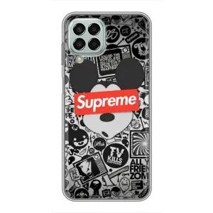 Чехол с Брендами одежды на Самсунг Галакси М33 5джи (Supreme Маус)
