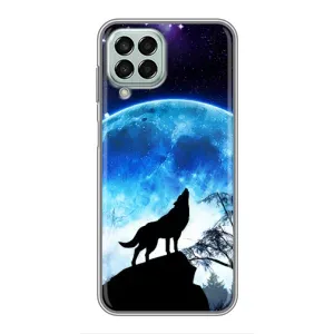 Чехол с Волком на Samsung Galaxy M33 (5G) (M336B) (Воет на луну)