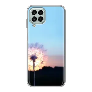 Силиконовый Чехол с одуванчиками на Samsung Galaxy M33 (5G) (M336B) (Закат с одуванчиком)