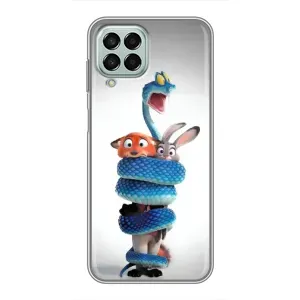 Силиконовый чехол с принтом Зоотрополіс для Samsung Galaxy M33 (5G) (M336B) (Змея Зоо)