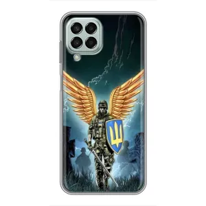 Патриотический Чехол для Samsung Galaxy M33 (5G) (M336B) (ЗСУ з крильями)