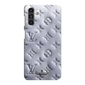 Текстурный Чехол Louis Vuitton для Самсунг М34 (Белый ЛВ)