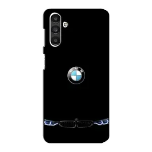 Силиконовый бампер с картинкой машины на Samsung Galaxy M34 (5G) (Черный BMW)