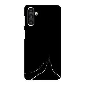 Чехол с картинками на черном фоне для Samsung Galaxy M34 (5G) (Дорога)