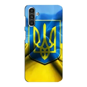 Чехол с картинкой (Патриотический ГЕРБ) на Samsung Galaxy M34 (5G) (Герб и Флаг Украины)