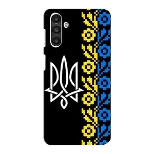 Силіконовый Чохол на Samsung Galaxy M34 (5G) (Герб и вишиванка)