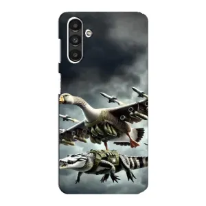 Чехол с мемами тралалело тралала для Samsung Galaxy M34 (5G) (Гусини и крокодило)