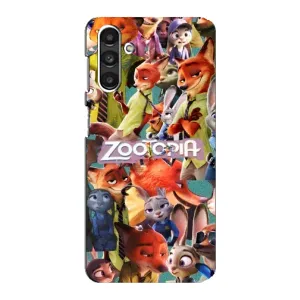 Силиконовый чехол с принтом Зоотрополіс для Samsung Galaxy M34 (5G) (Коллаж героев)