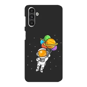 Силиконовый Чехол с принтом "Космонавты" на Samsung Galaxy M34 (5G) (Космонавт с шариками)