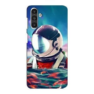 Силиконовый Чехол с принтом "Космонавты" на Samsung Galaxy M34 (5G) (Космонавт в воде)