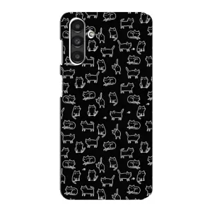 Чохол на тематику: Коти для Samsung Galaxy M34 (5G) (Котики на чорному)