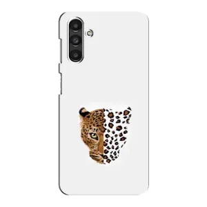 Чохол з леопардовим принтом на Samsung Galaxy M34 (5G) (Леопард на білому)