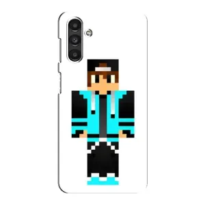 Чохли для Samsung Galaxy M34 (5G) (Персонажі МайнКрафт) (Хлопчик у блакитному)