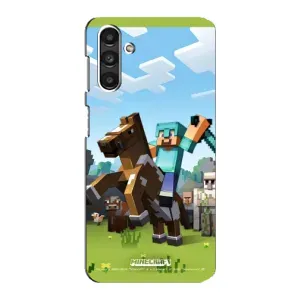 Чохли для Samsung Galaxy M34 (5G) (Персонажі МайнКрафт) (На коні)