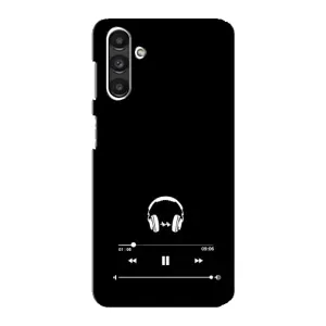 Чехол с картинками на черном фоне для Samsung Galaxy M34 (5G) (Плеер)