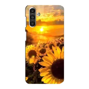Чехол с Цветами для Samsung Galaxy M34 (5G) (поле подсолнухов)