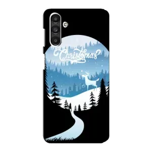 Силиконовый бампер на рождество для Samsung Galaxy M34 (5G) (Рождественский Олень)