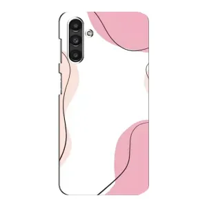 Чехол цветочный дизайн для Samsung Galaxy M34 (5G) (Розовый фон)