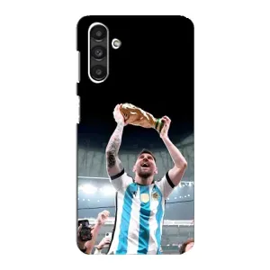Чехлы Лео Месси Аргентина для Samsung Galaxy M34 (5G) (Счастливый Месси)