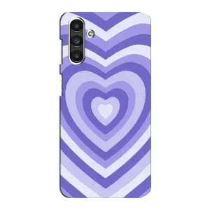 Чехлы с тематикой "Маленькие Сердечки" на Samsung Galaxy M34 (5G) (Сердце фиолет)