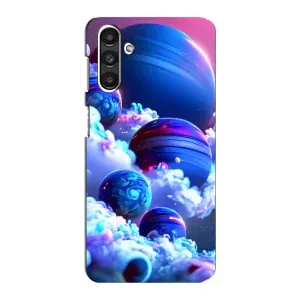 Чехлы КОСМОС для Samsung Galaxy M34 (5G) (Синие планеты)