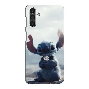 Чехол с рисунком Стич для Samsung Galaxy M34 (5G) (Стич с цветочком)